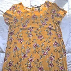 Floral Yellow Dress